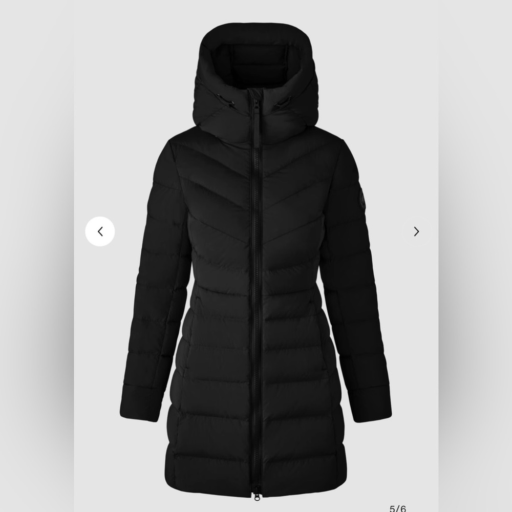 Canada Goose Clair Coat Black Label, black size medium